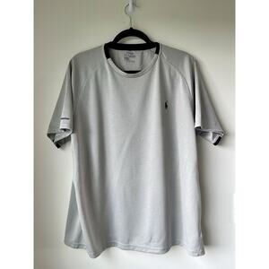 Polo Ralph Lauren Mens Athletic Fitness Polo Performance Shirt Gray Size XL
